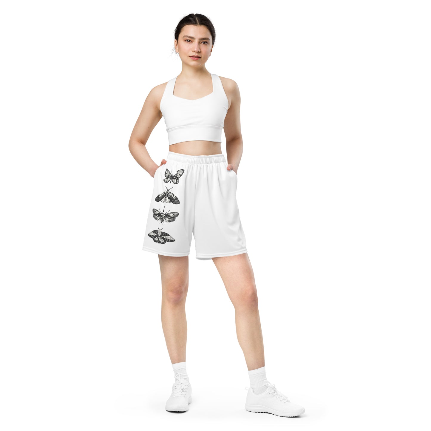 Butterfly mesh shorts