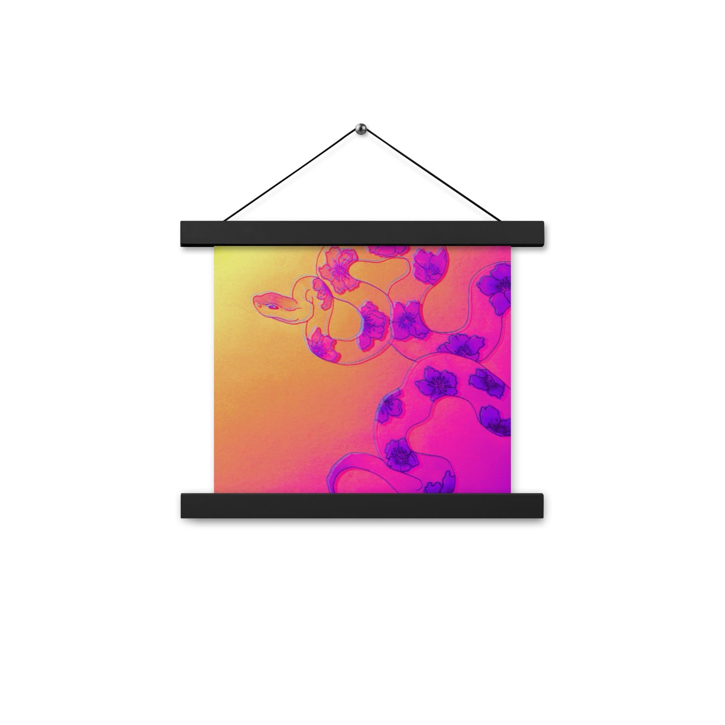 Sakura Snake Hanging Canvas Poster