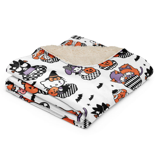 Halloween Sanrio Sherpa blanket