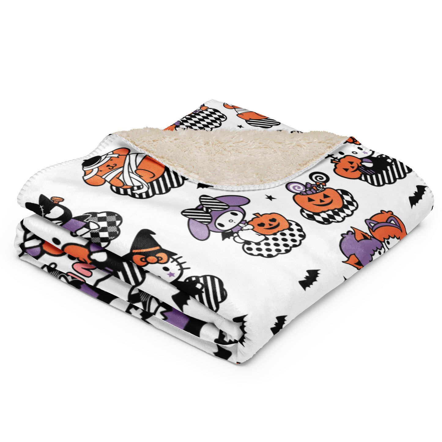 Halloween Sanrio Sherpa blanket