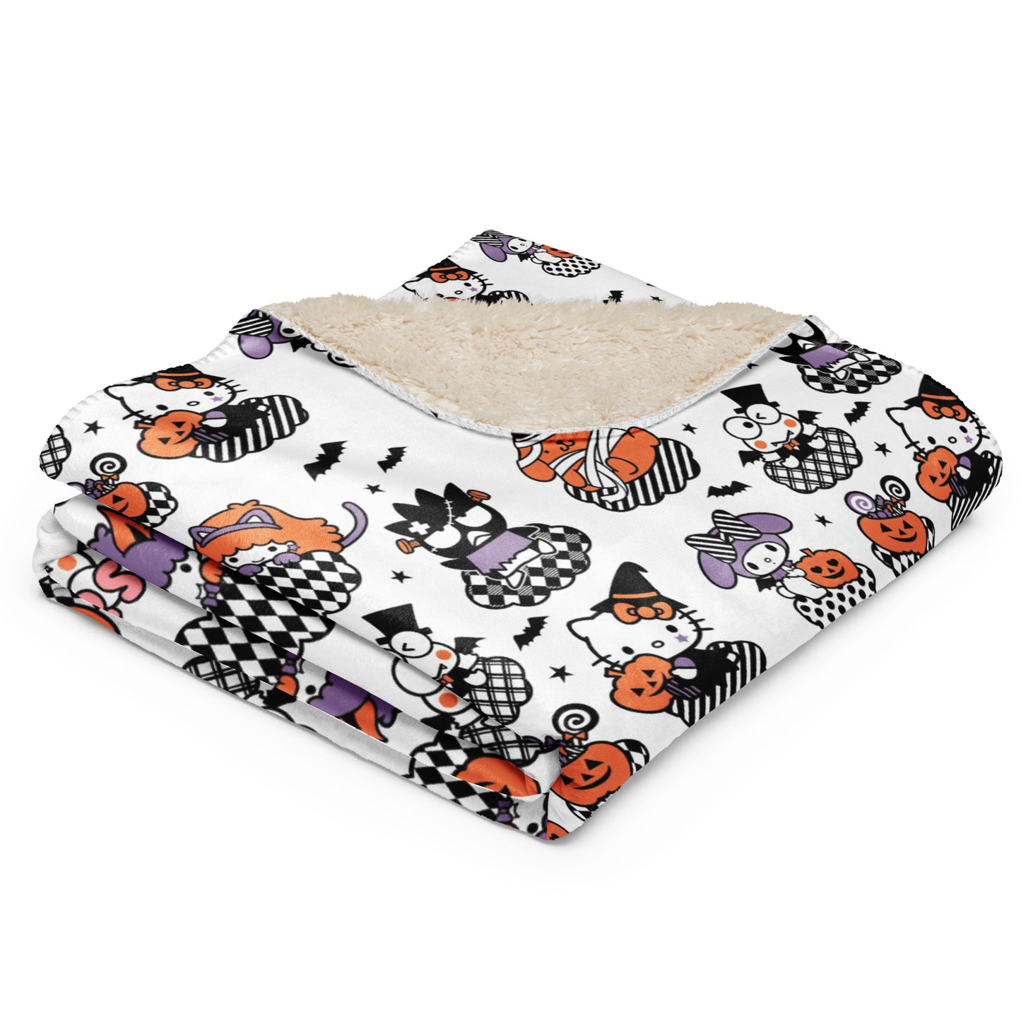 Halloween Sanrio Sherpa blanket
