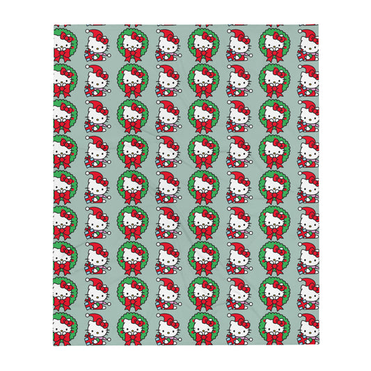 Hello Christmas Throw Blanket