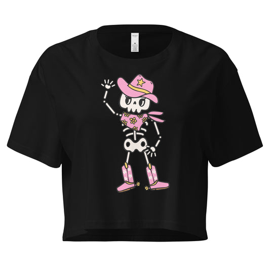 CowSkull Cropped T-Shirt