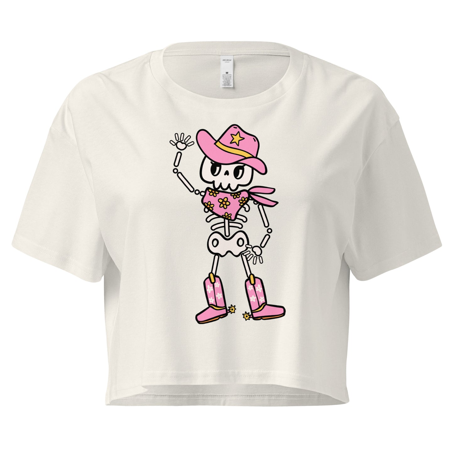 CowSkull Cropped T-Shirt