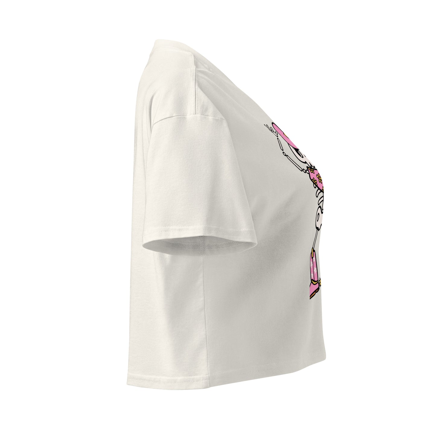 CowSkull Cropped T-Shirt