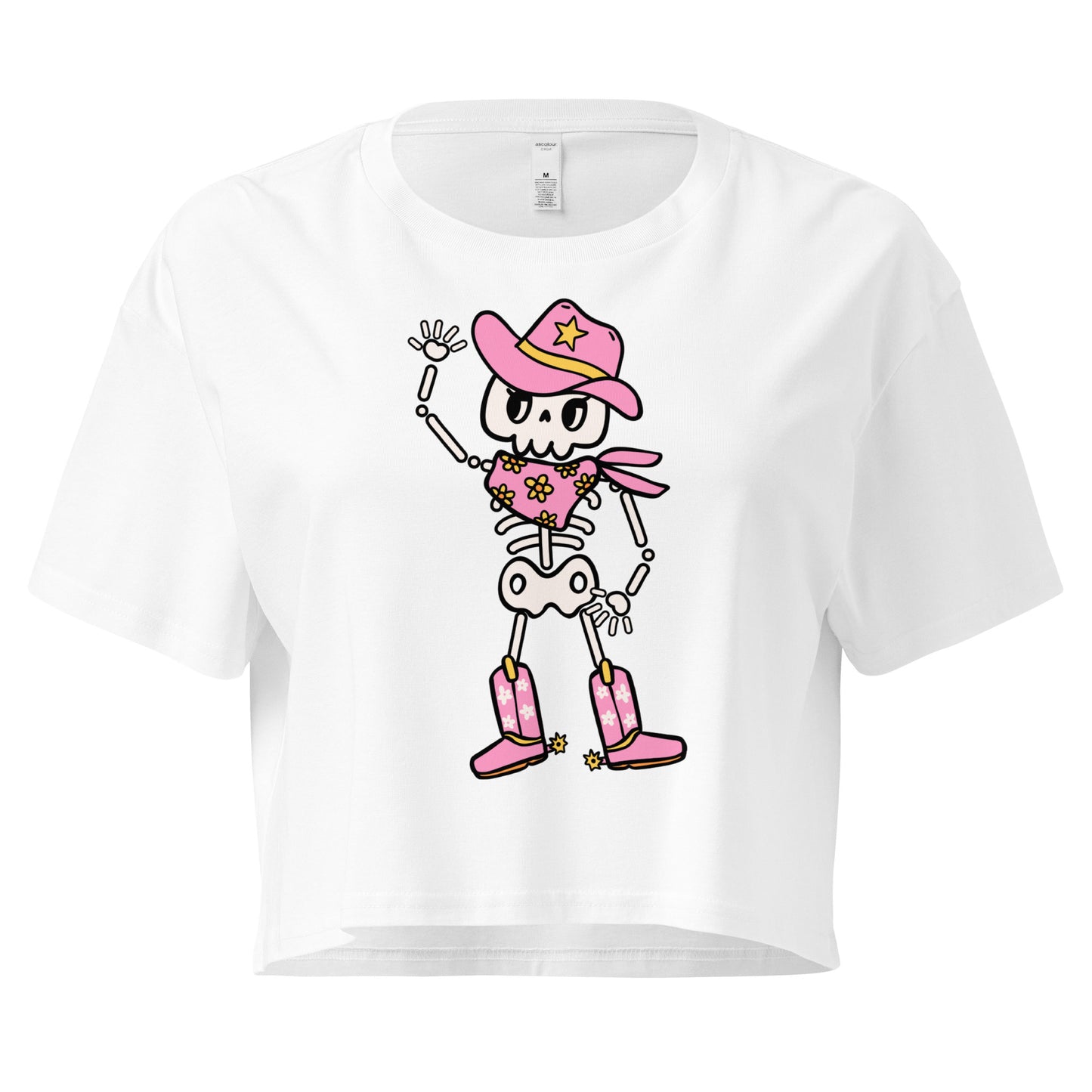 CowSkull Cropped T-Shirt