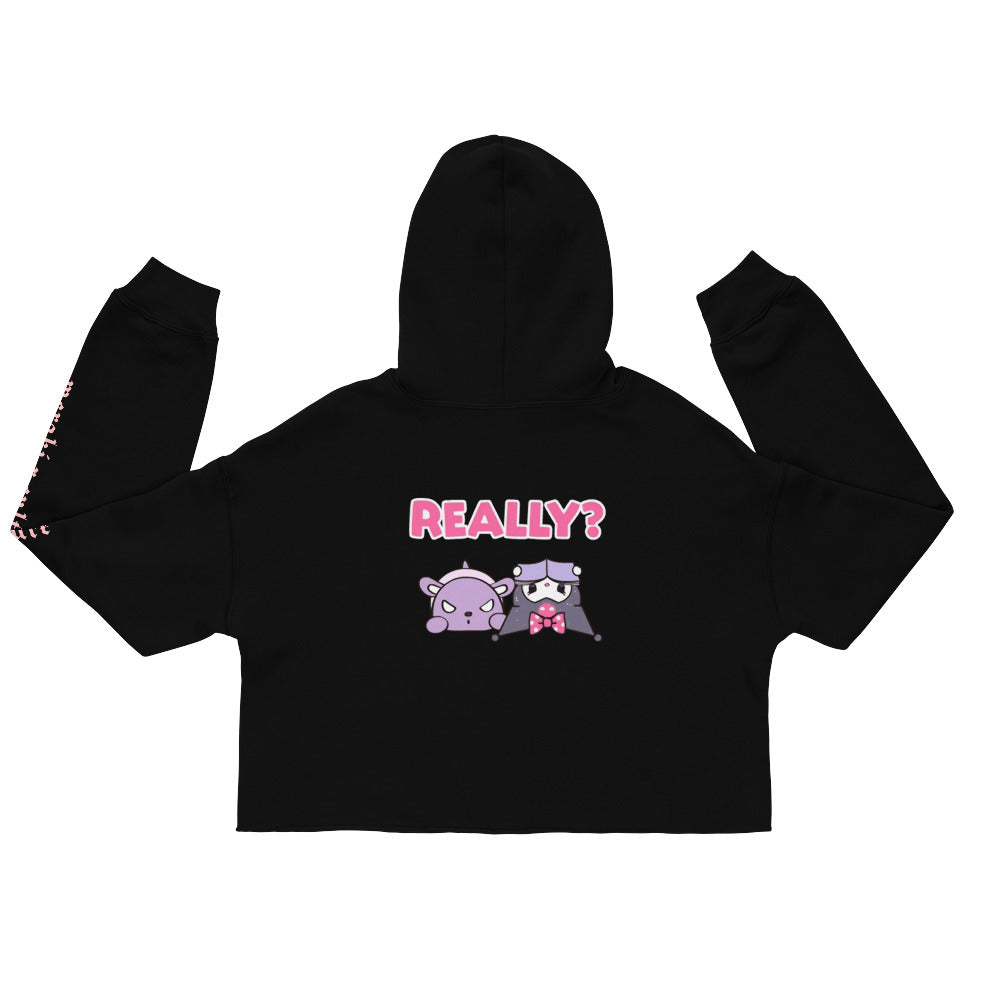 Hello Angel Crop Hoodie