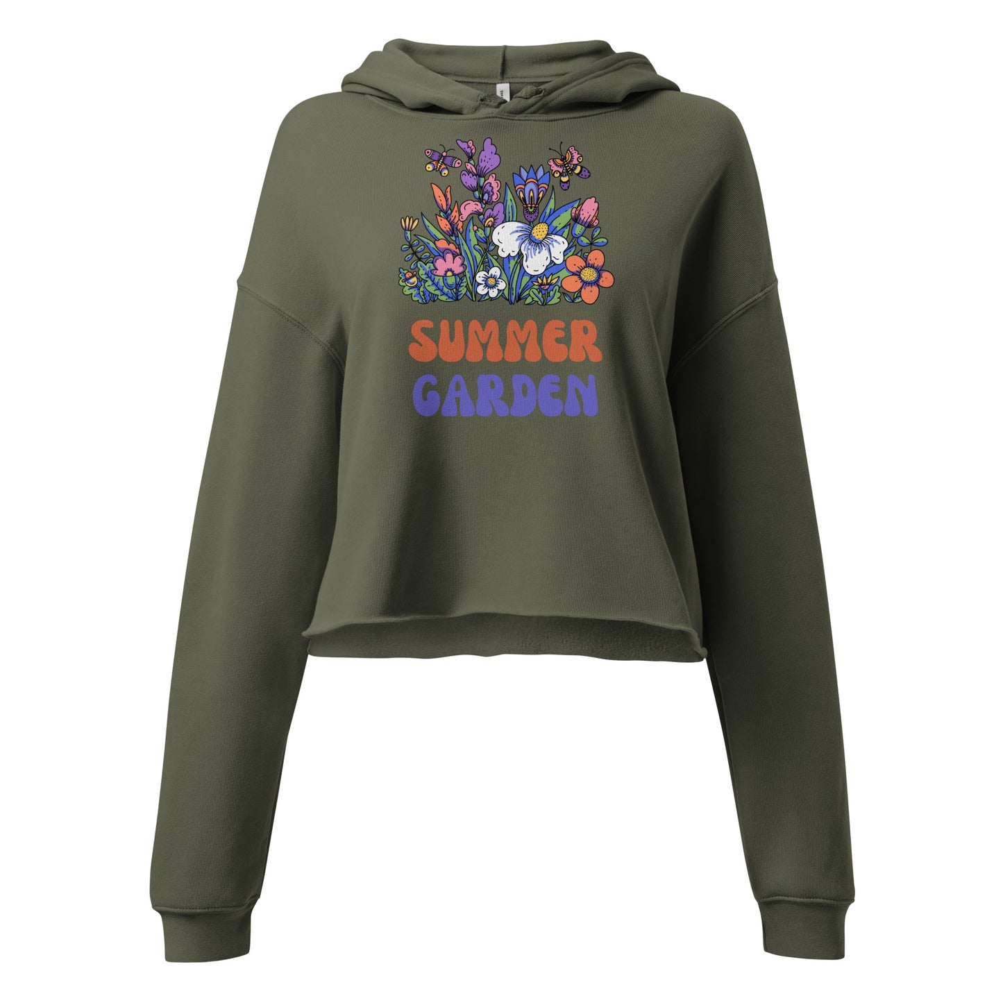 Summer Garden Crop Hoodie