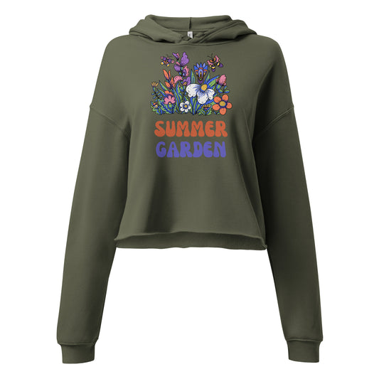Summer Garden Crop Hoodie