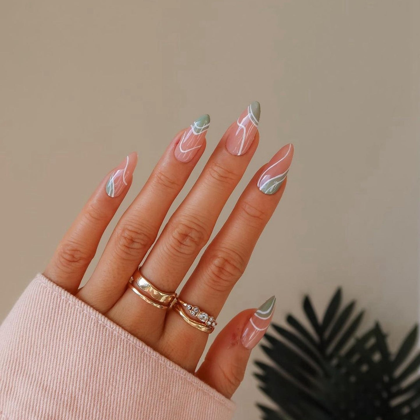 Various Almond Press On Nails