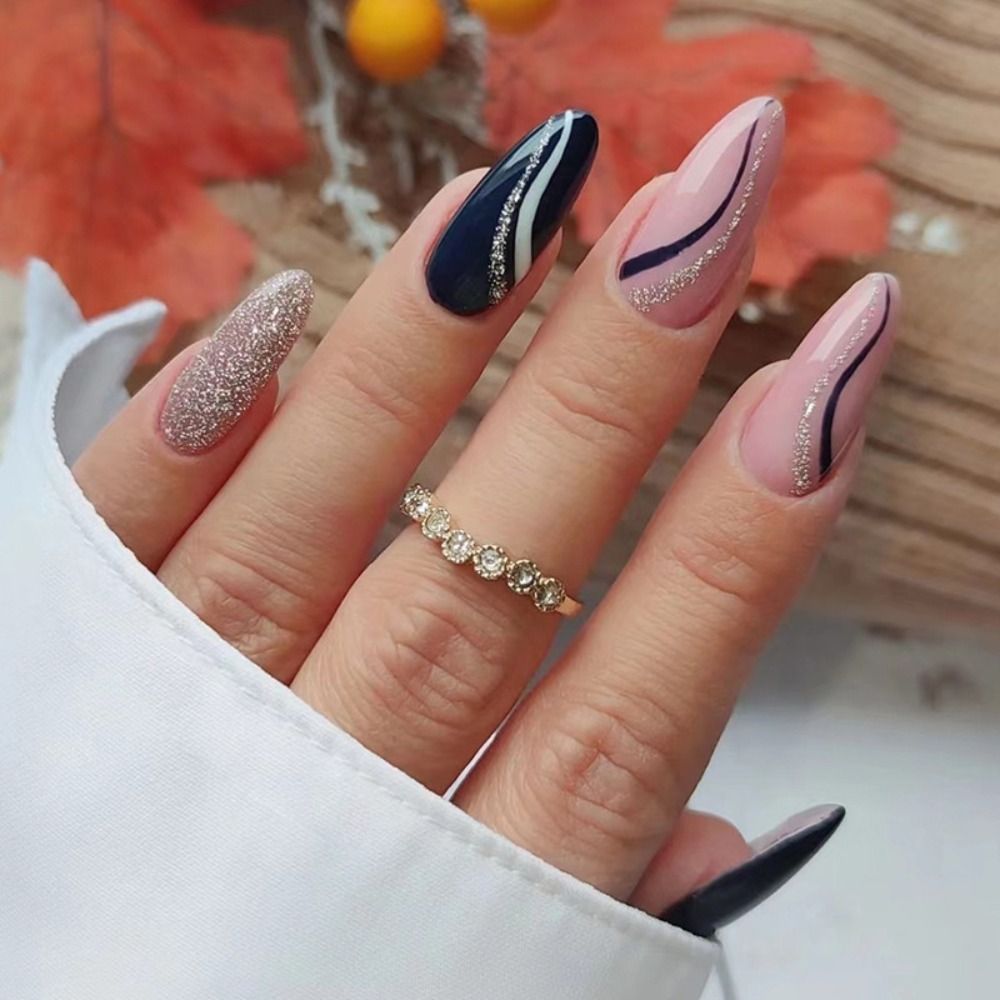Various Almond Press On Nails