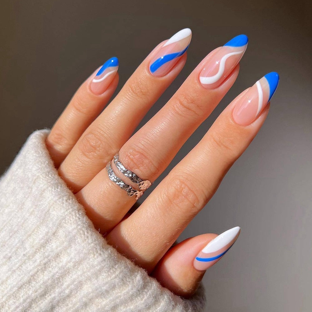 Various Almond Press On Nails