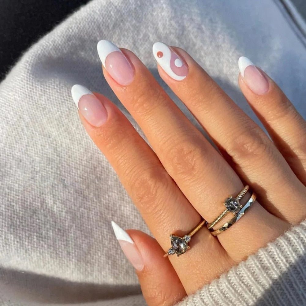 Various Almond Press On Nails