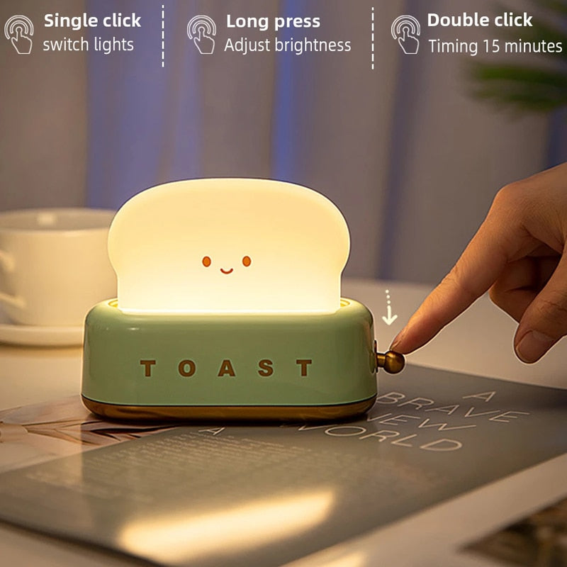 Toast Night Light LED Dimmable