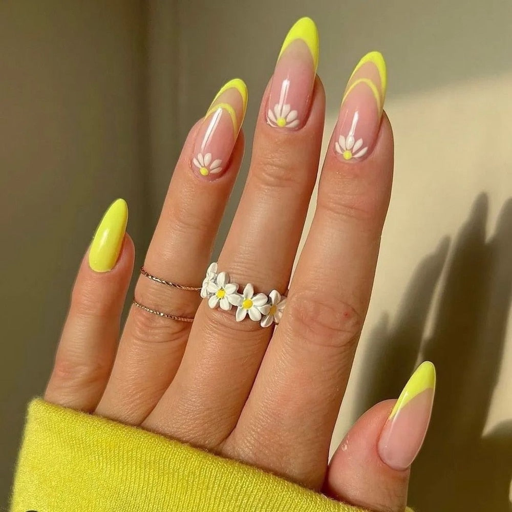 Various Almond Press On Nails