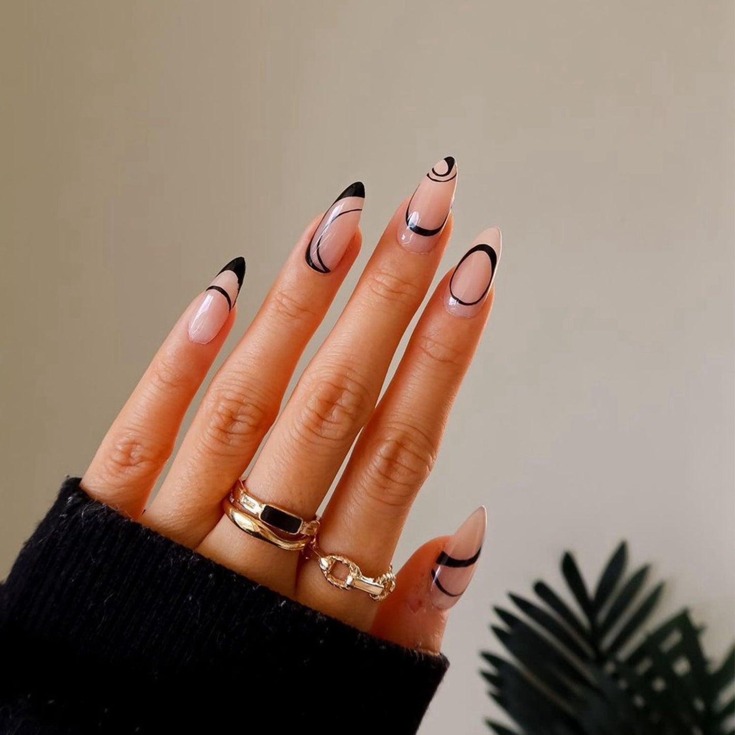 Various Almond Press On Nails