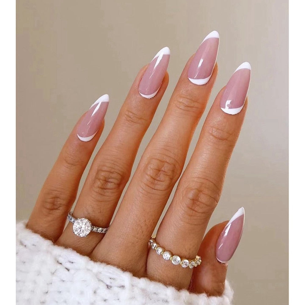 Various Almond Press On Nails