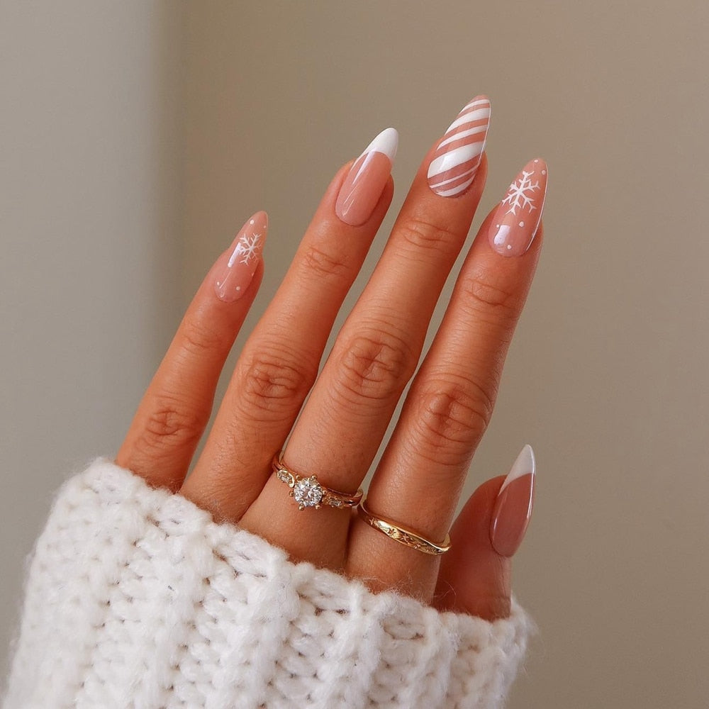 Various Almond Press On Nails