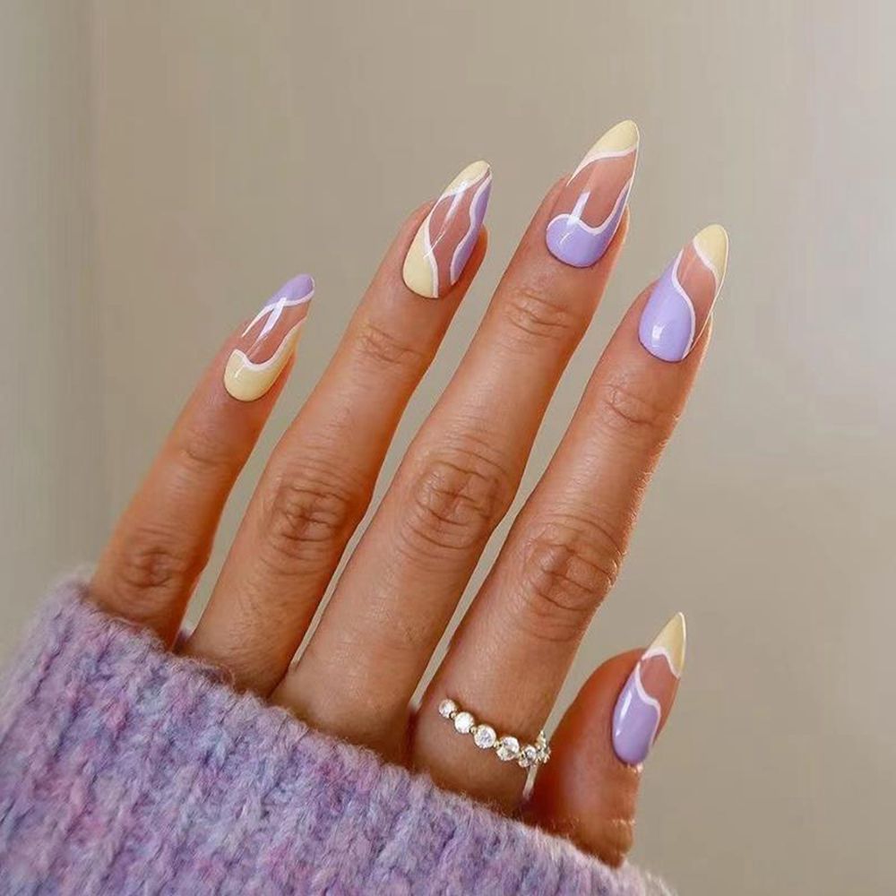 Various Almond Press On Nails