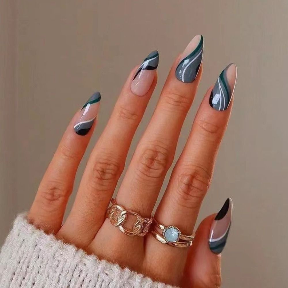 Various Almond Press On Nails