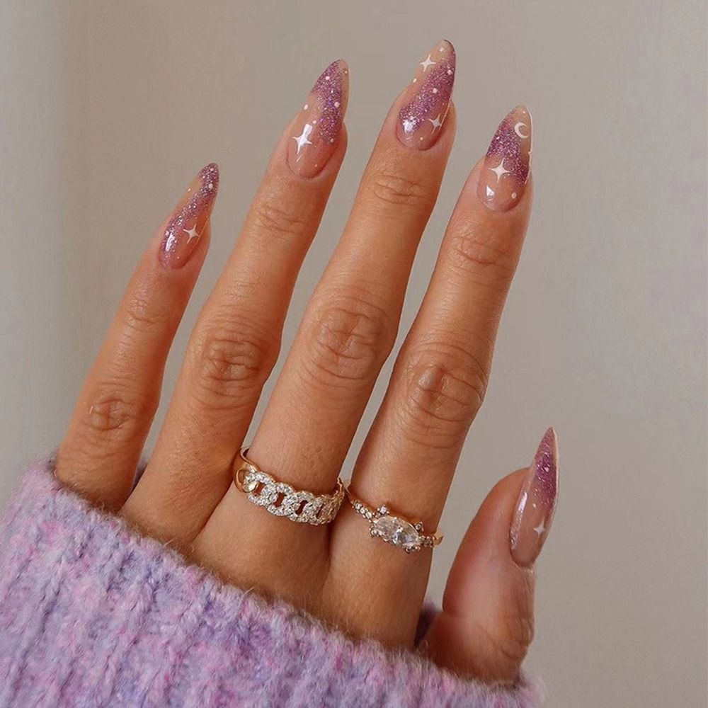 Various Almond Press On Nails
