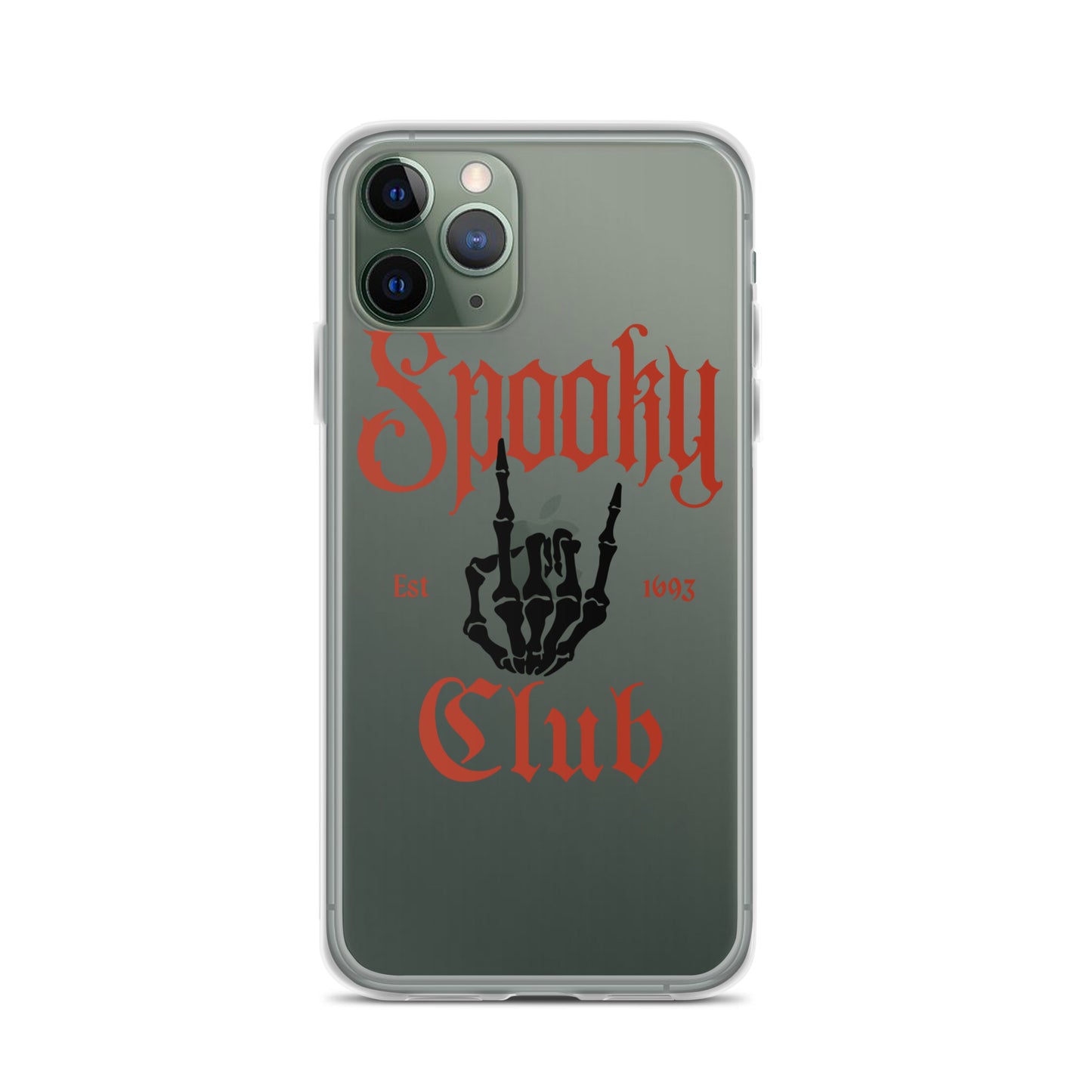 Spooky Club Clear iPhone Case