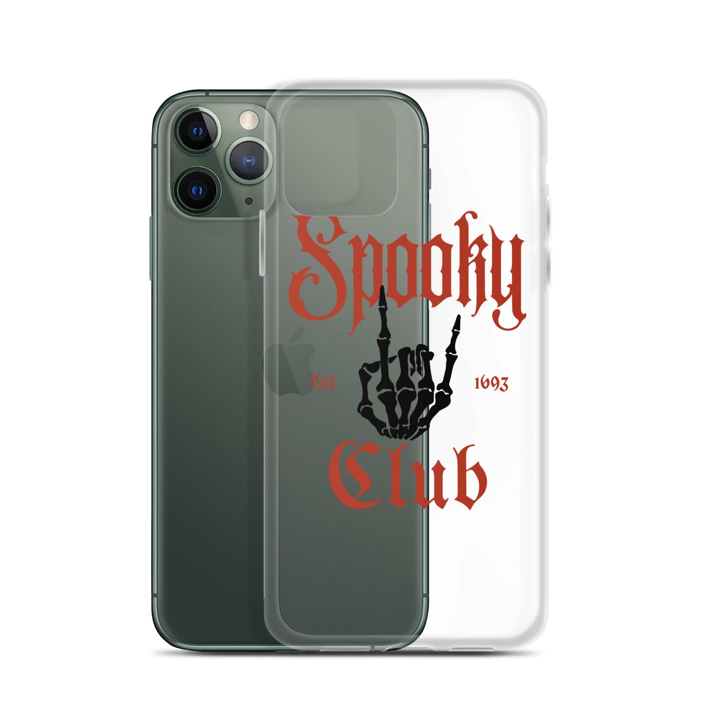 Spooky Club Clear iPhone Case