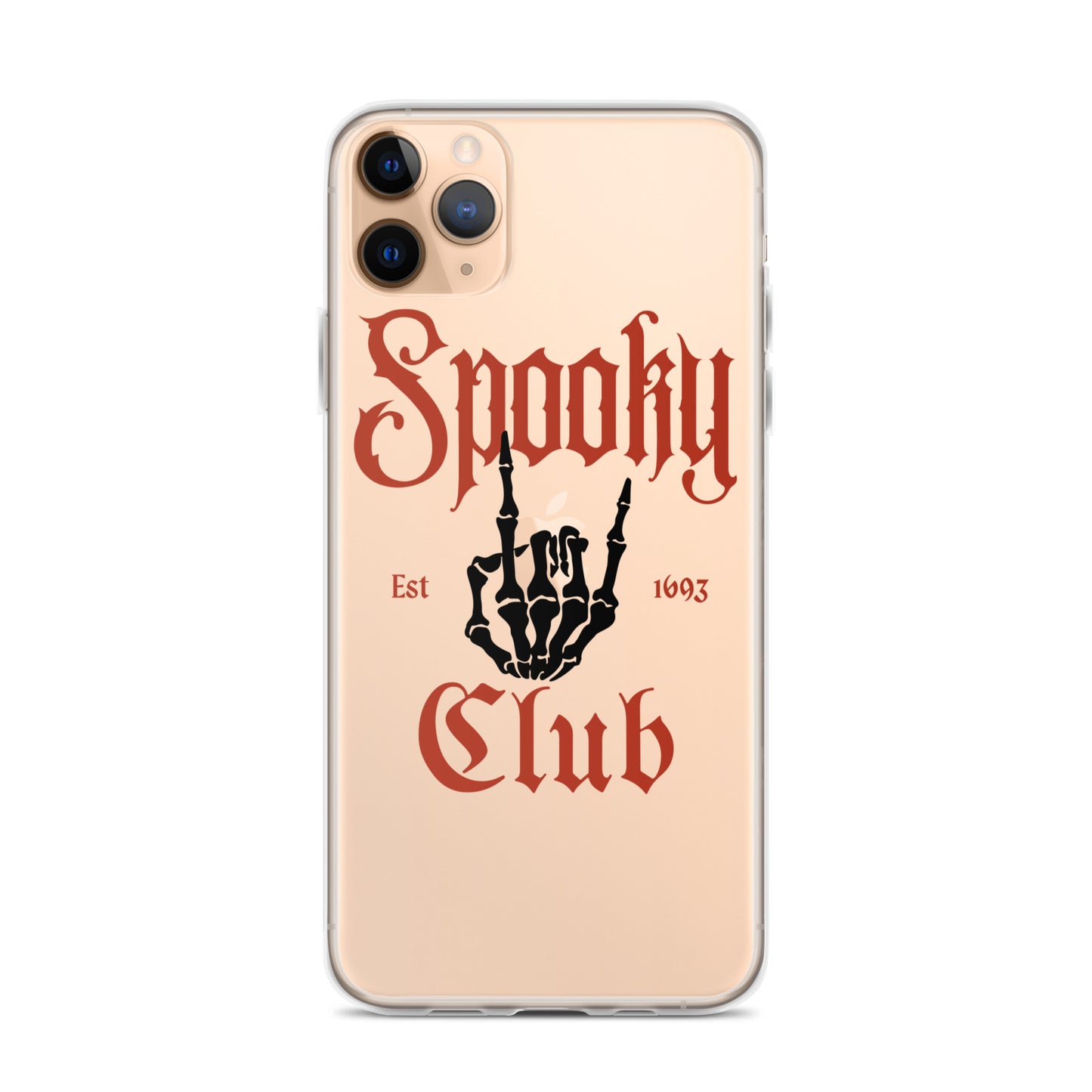 Spooky Club Clear iPhone Case