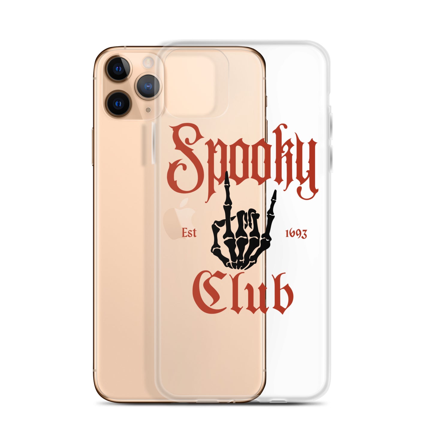 Spooky Club Clear iPhone Case