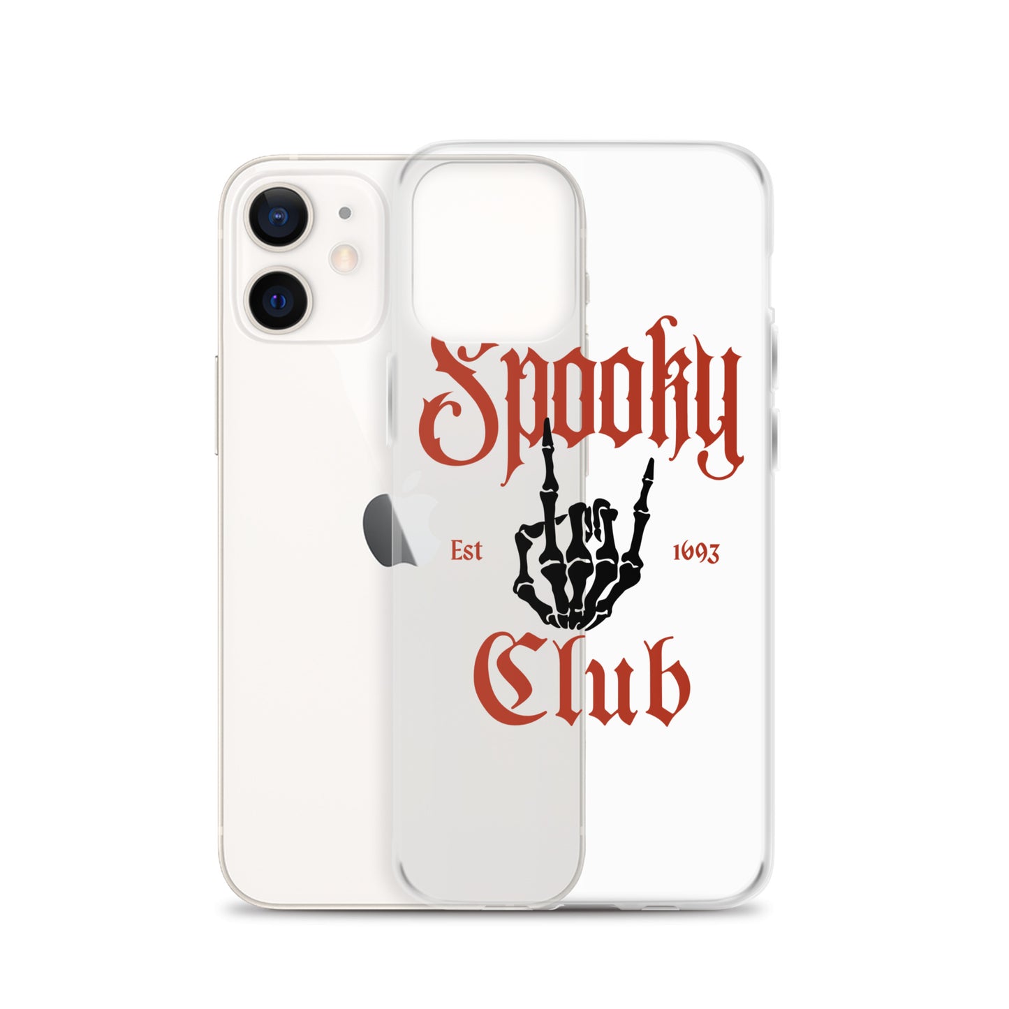 Spooky Club Clear iPhone Case