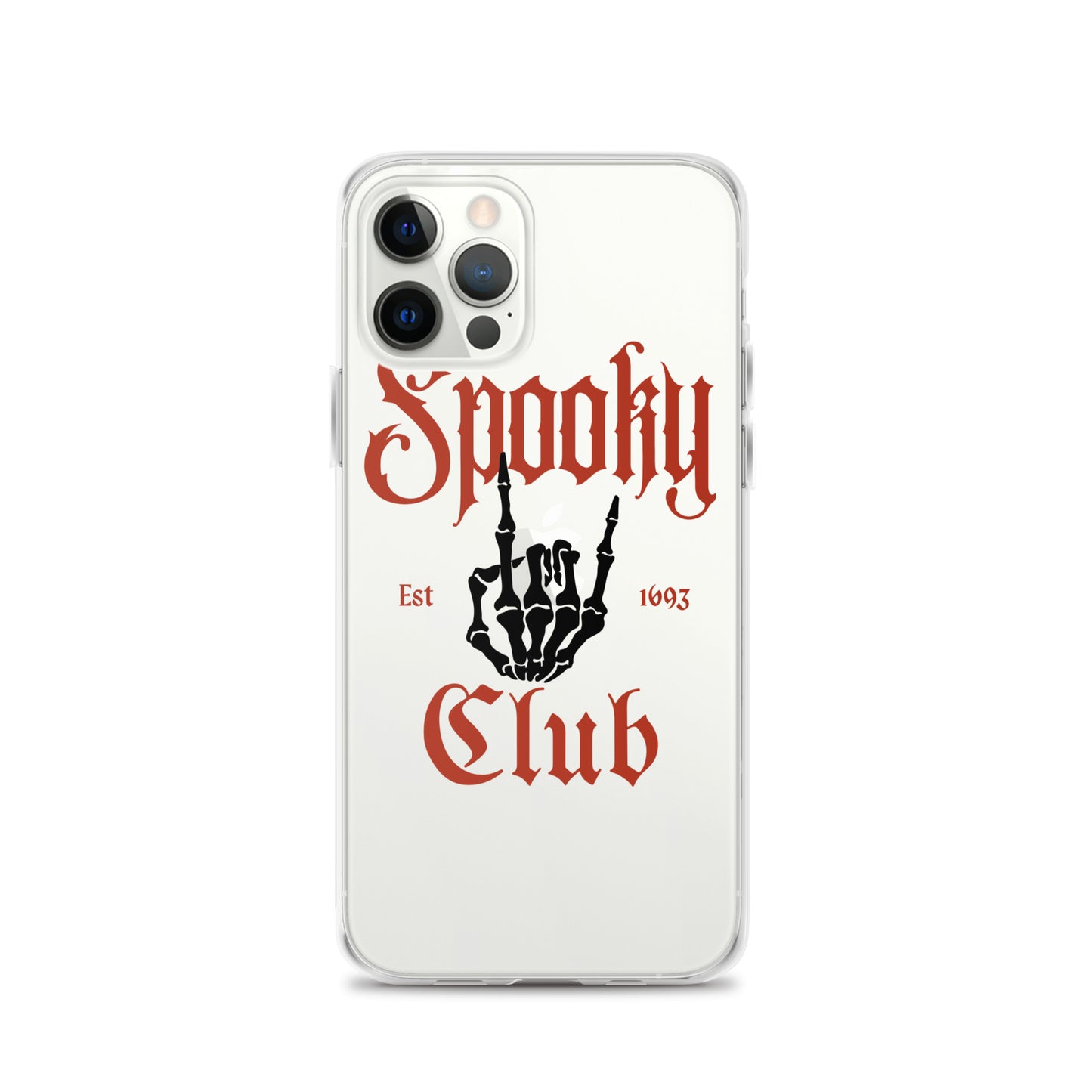 Spooky Club Clear iPhone Case