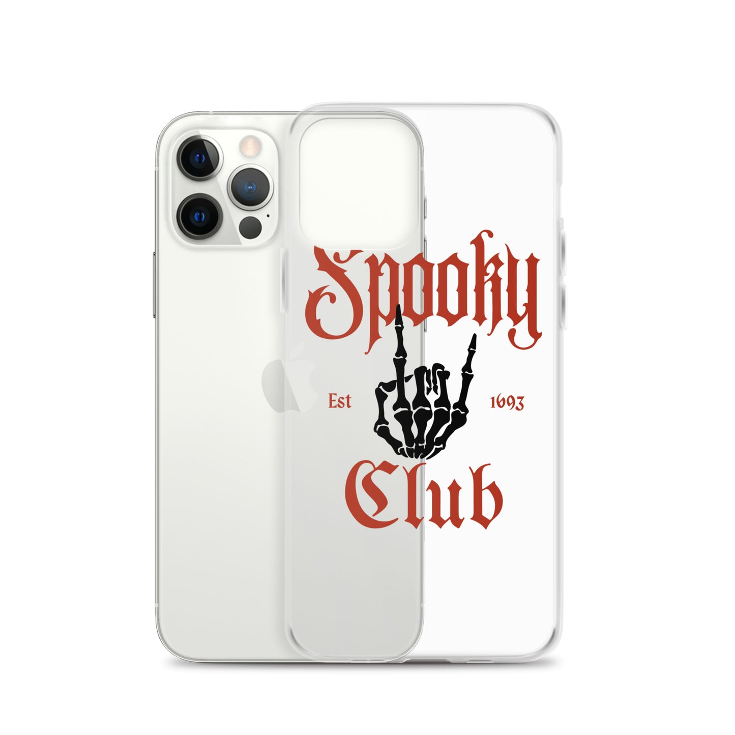 Spooky Club Clear iPhone Case