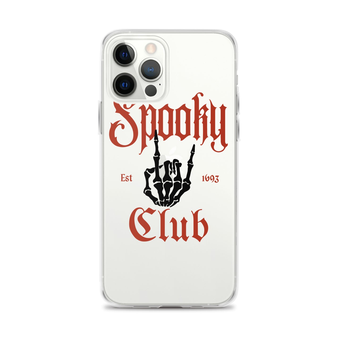 Spooky Club Clear iPhone Case