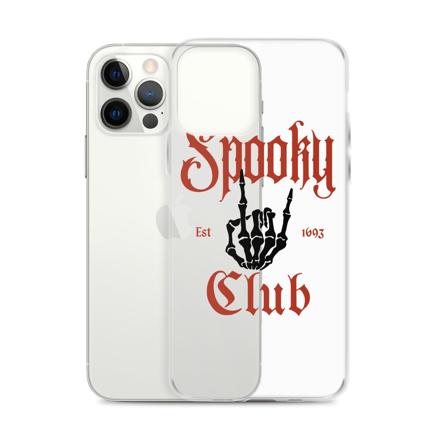 Spooky Club Clear iPhone Case