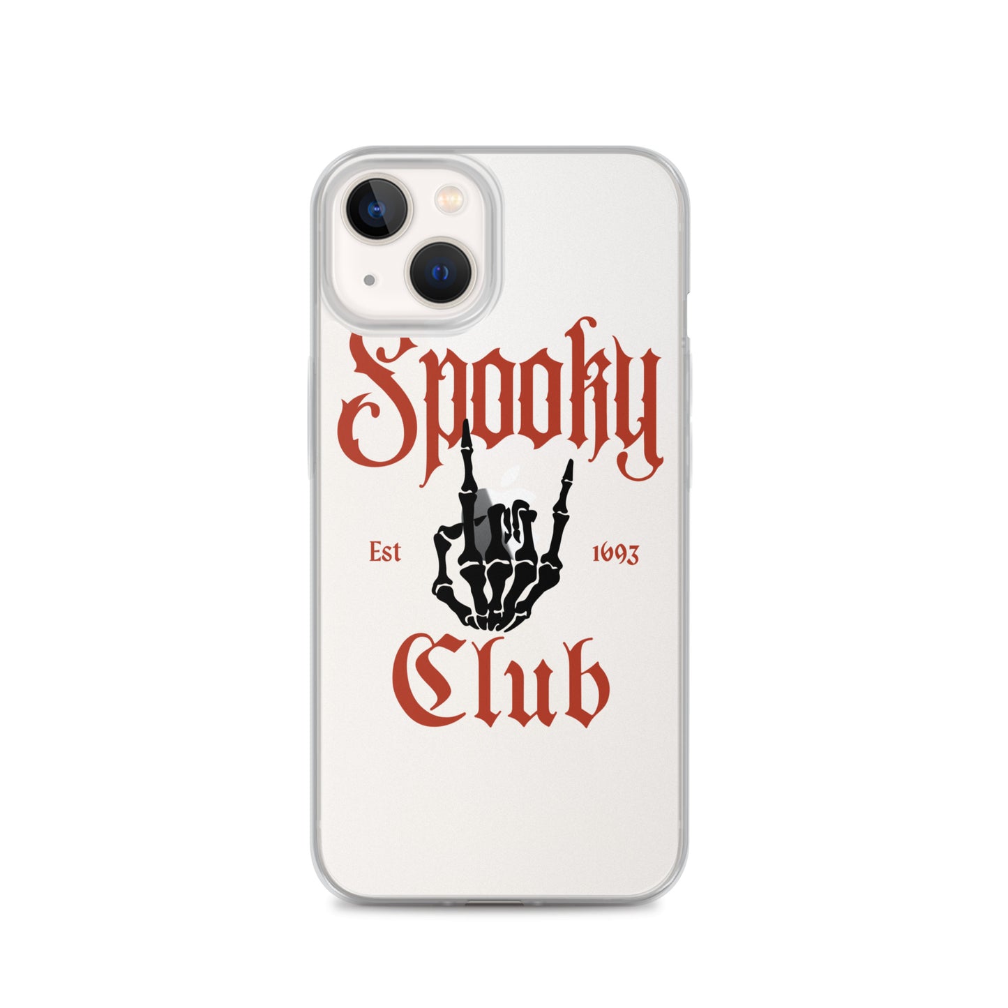 Spooky Club Clear iPhone Case