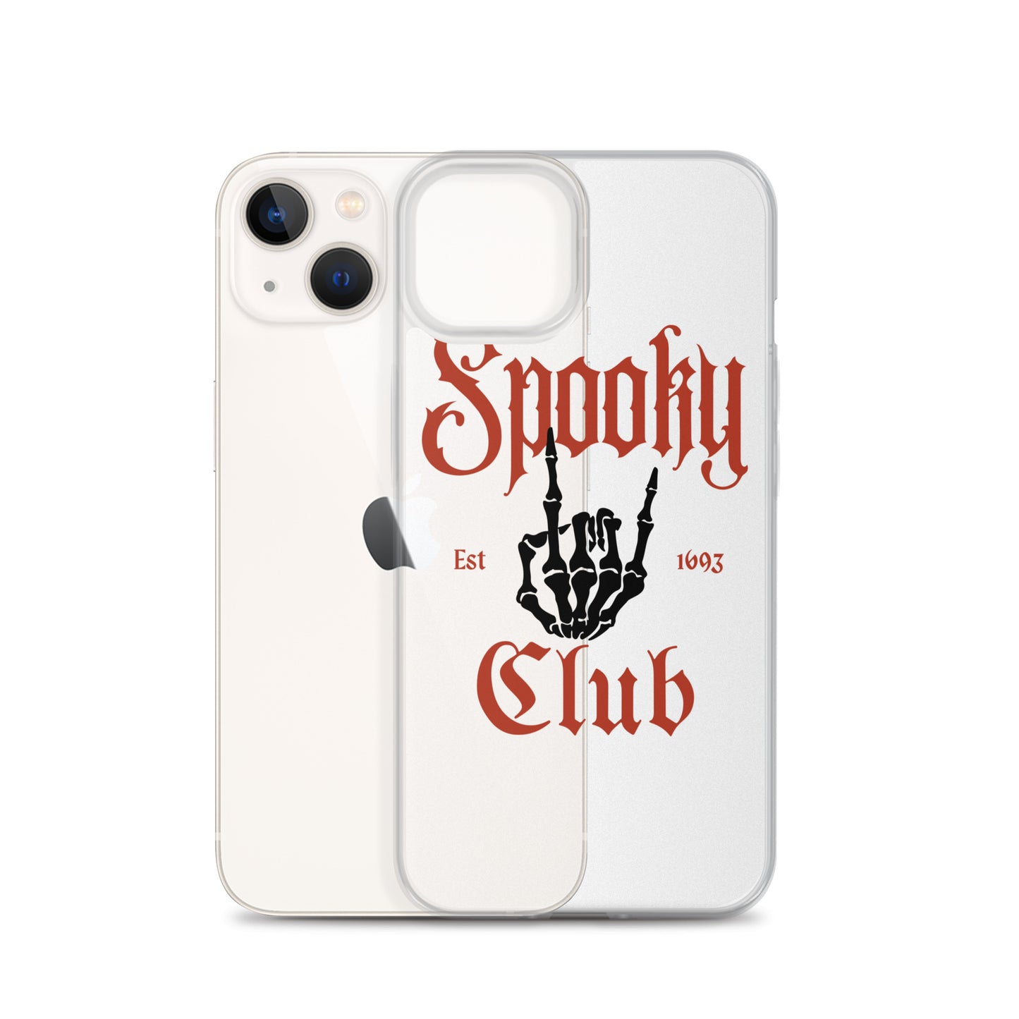 Spooky Club Clear iPhone Case