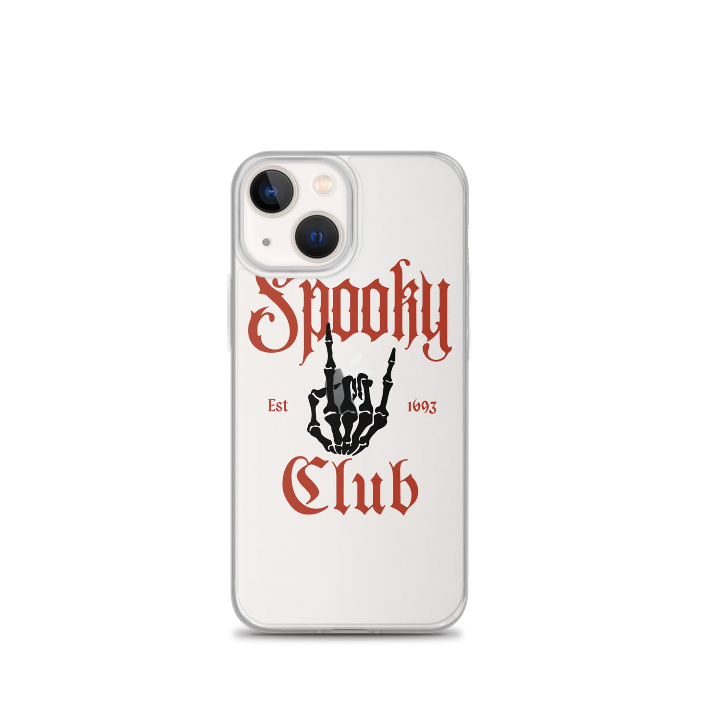 Spooky Club Clear iPhone Case