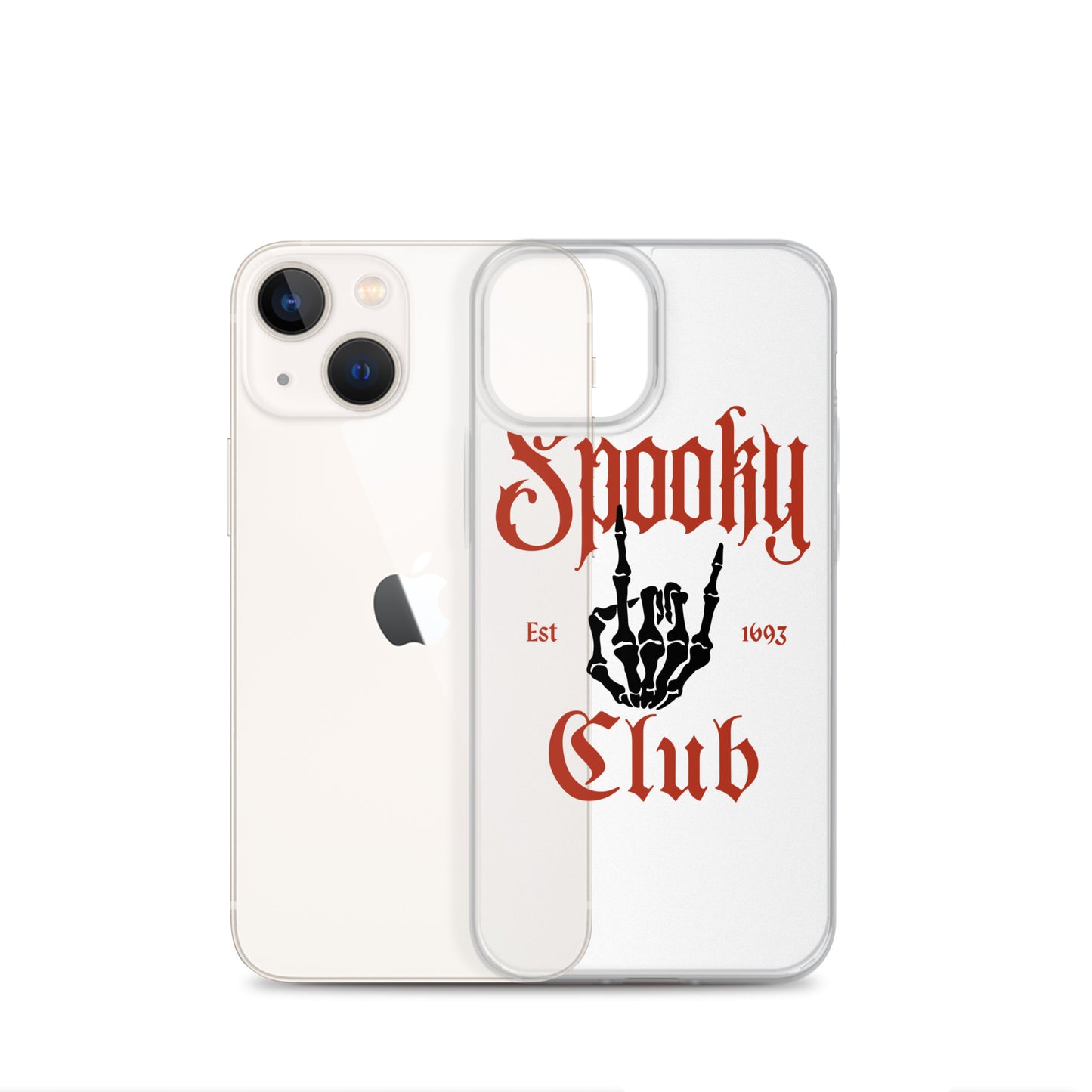 Spooky Club Clear iPhone Case