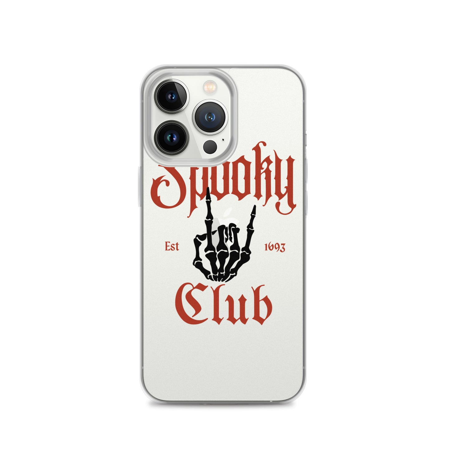 Spooky Club Clear iPhone Case