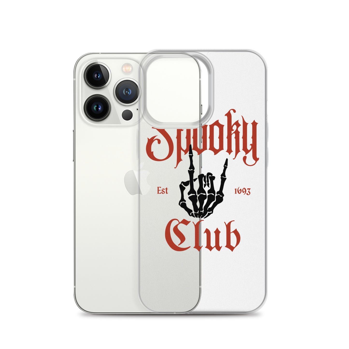 Spooky Club Clear iPhone Case