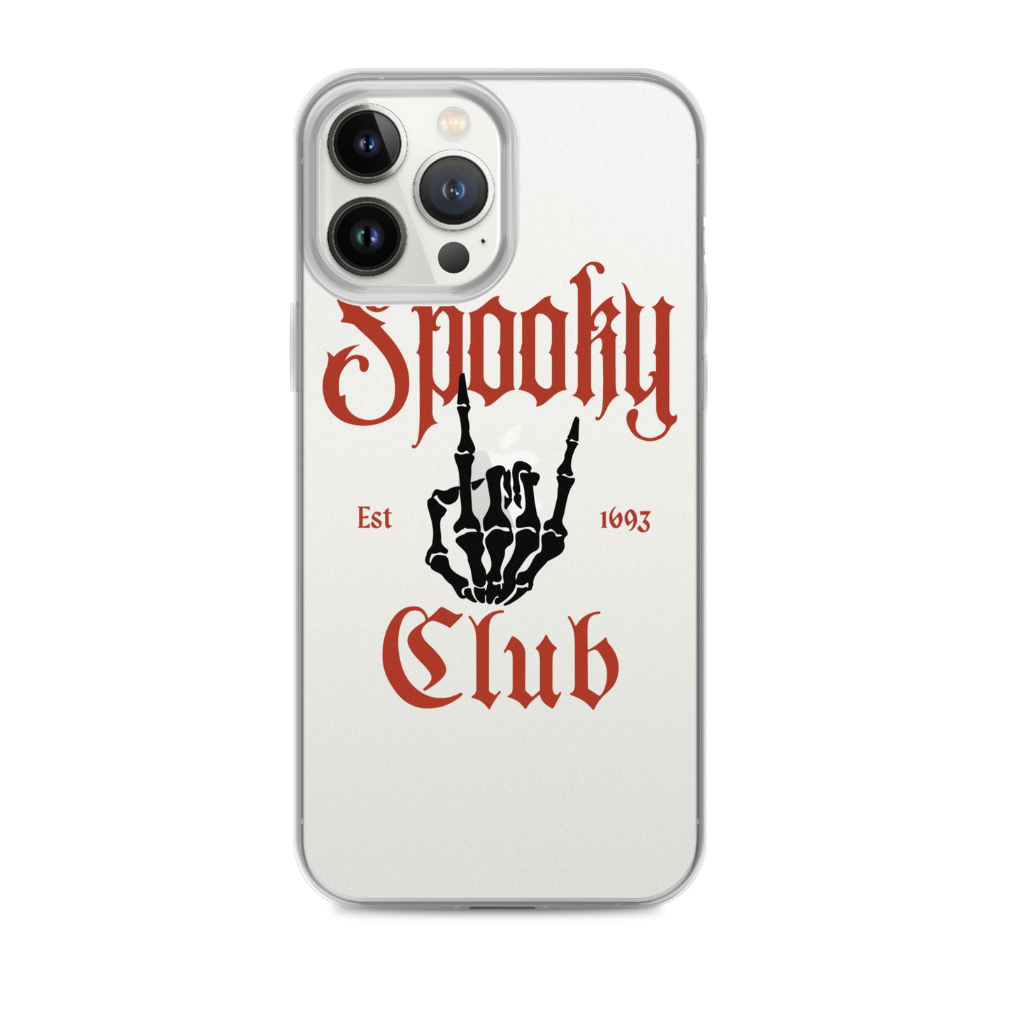 Spooky Club Clear iPhone Case