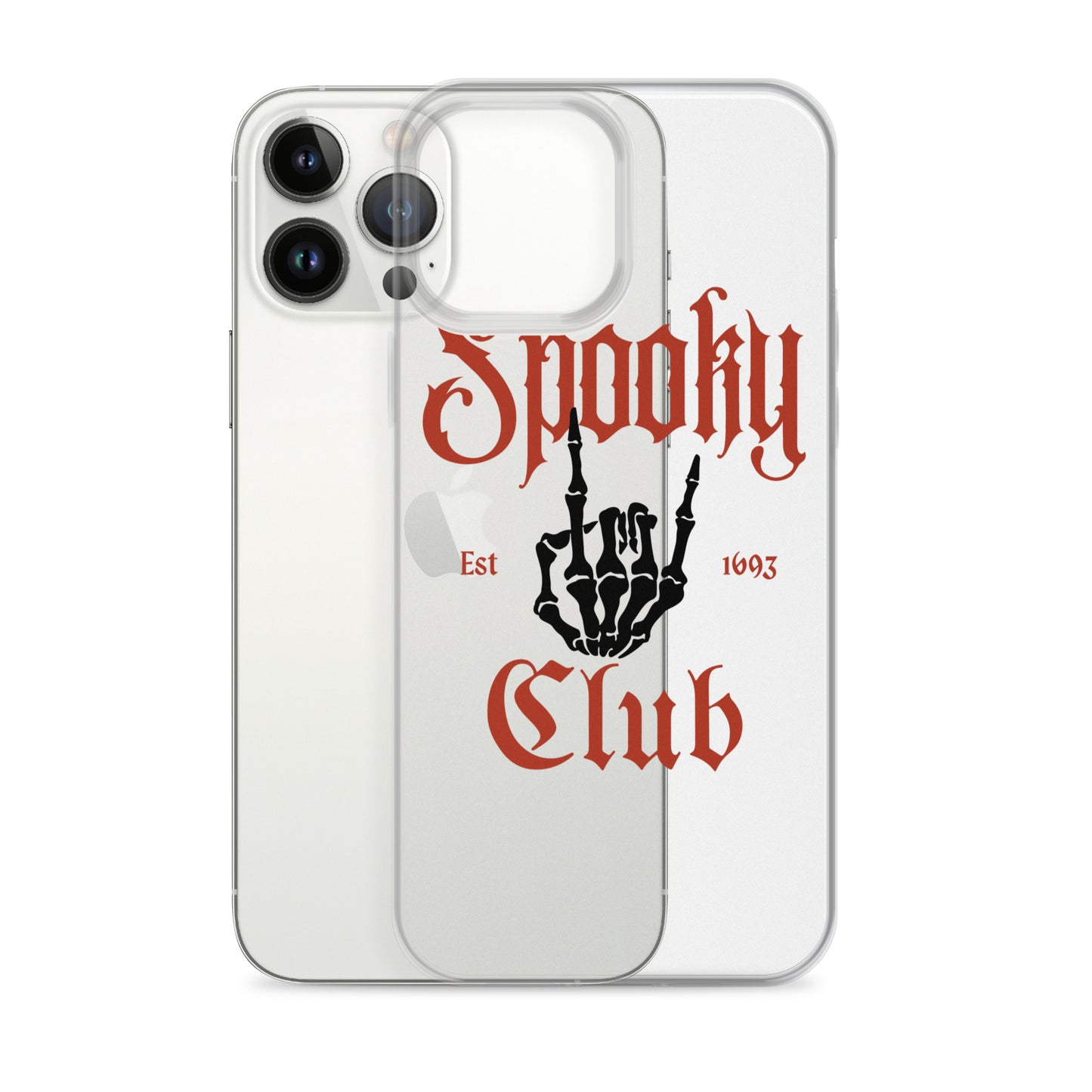 Spooky Club Clear iPhone Case