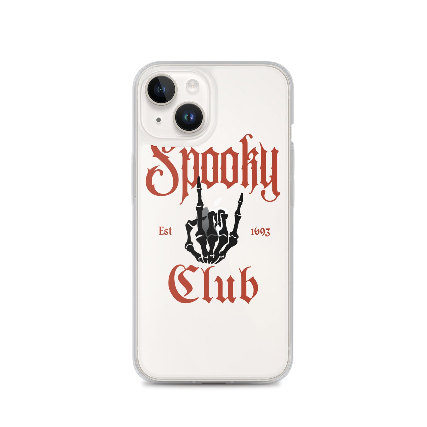 Spooky Club Clear iPhone Case