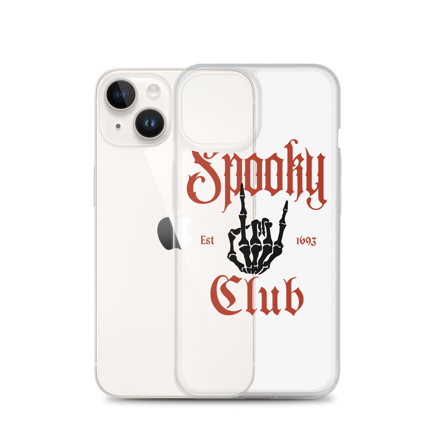 Spooky Club Clear iPhone Case