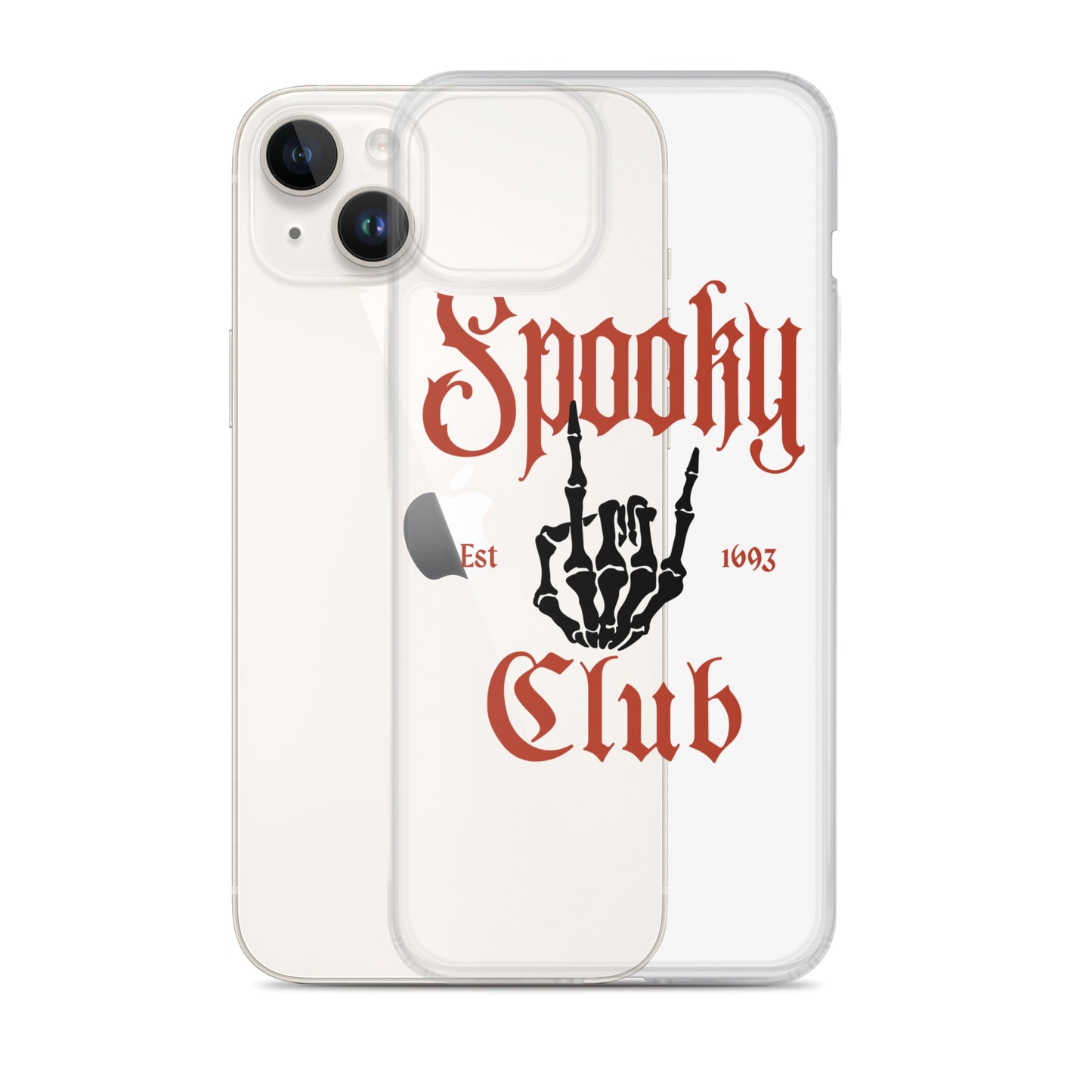 Spooky Club Clear iPhone Case