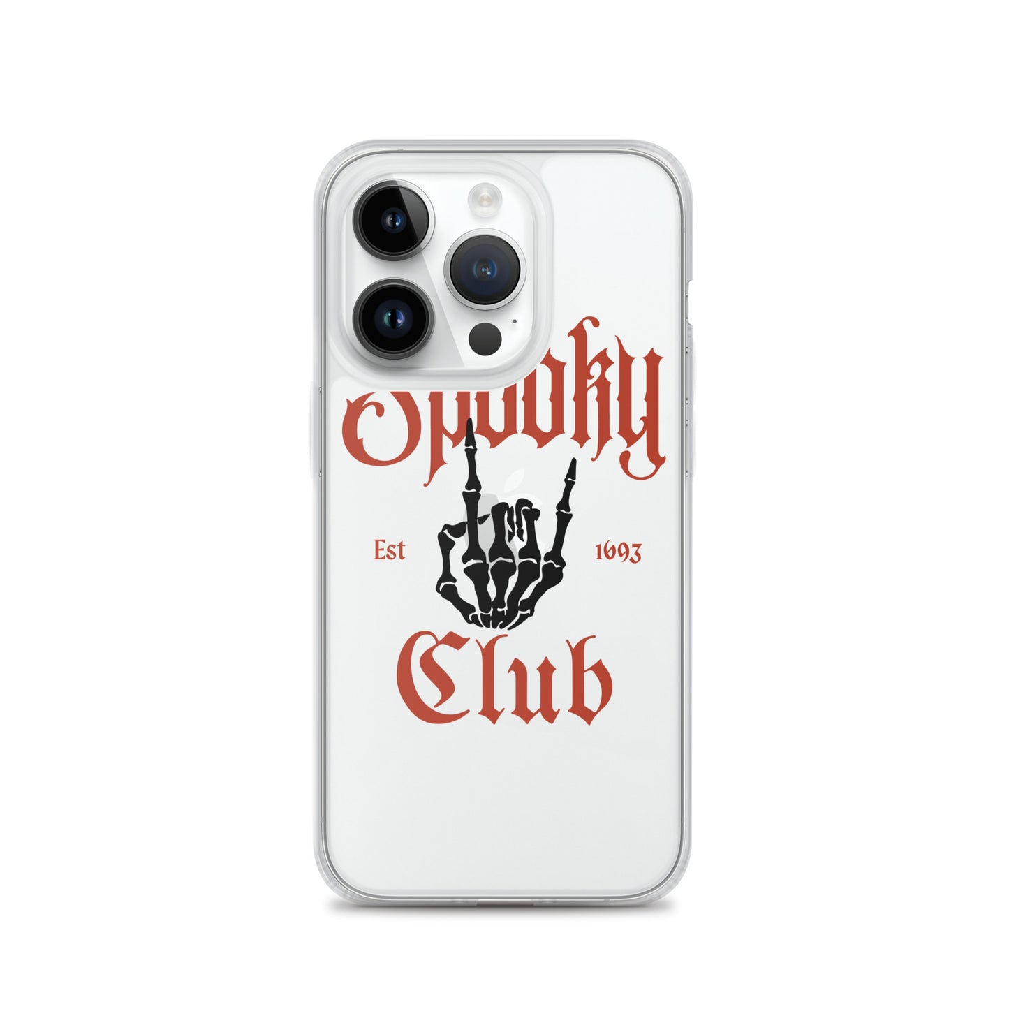 Spooky Club Clear iPhone Case