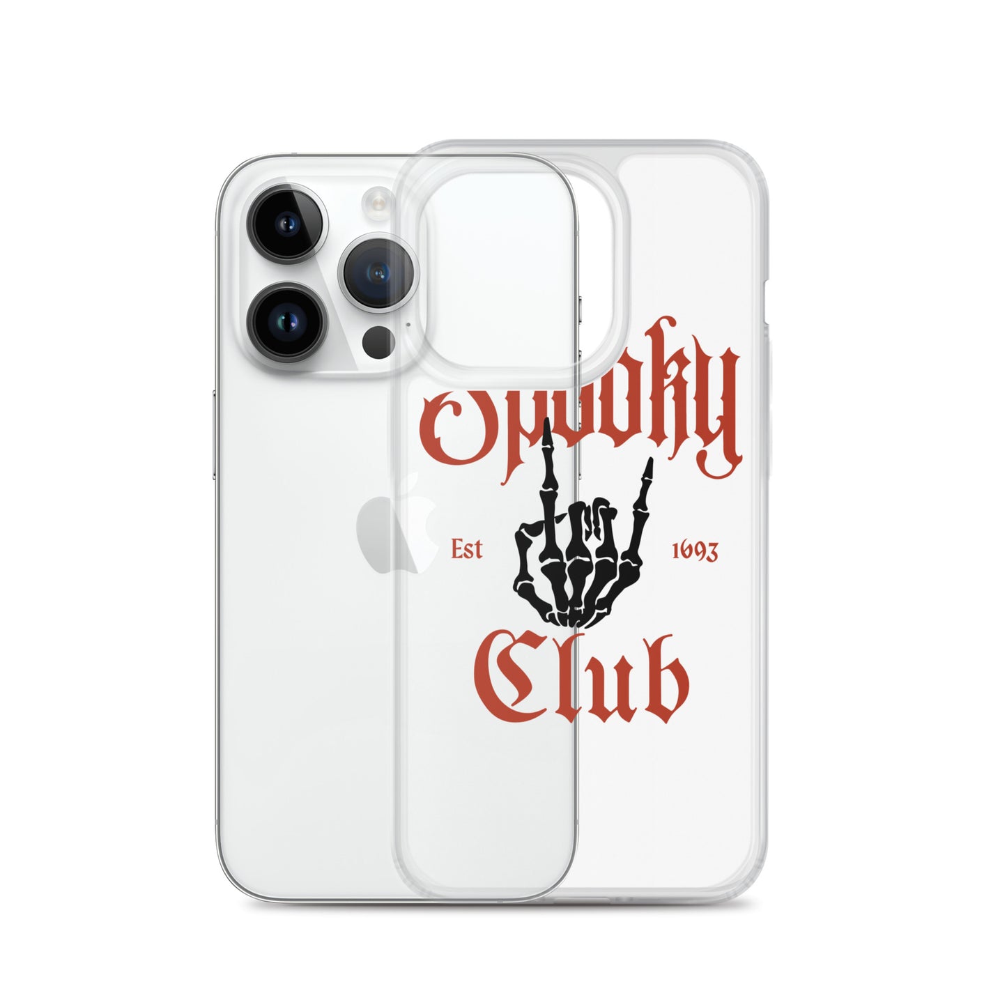 Spooky Club Clear iPhone Case