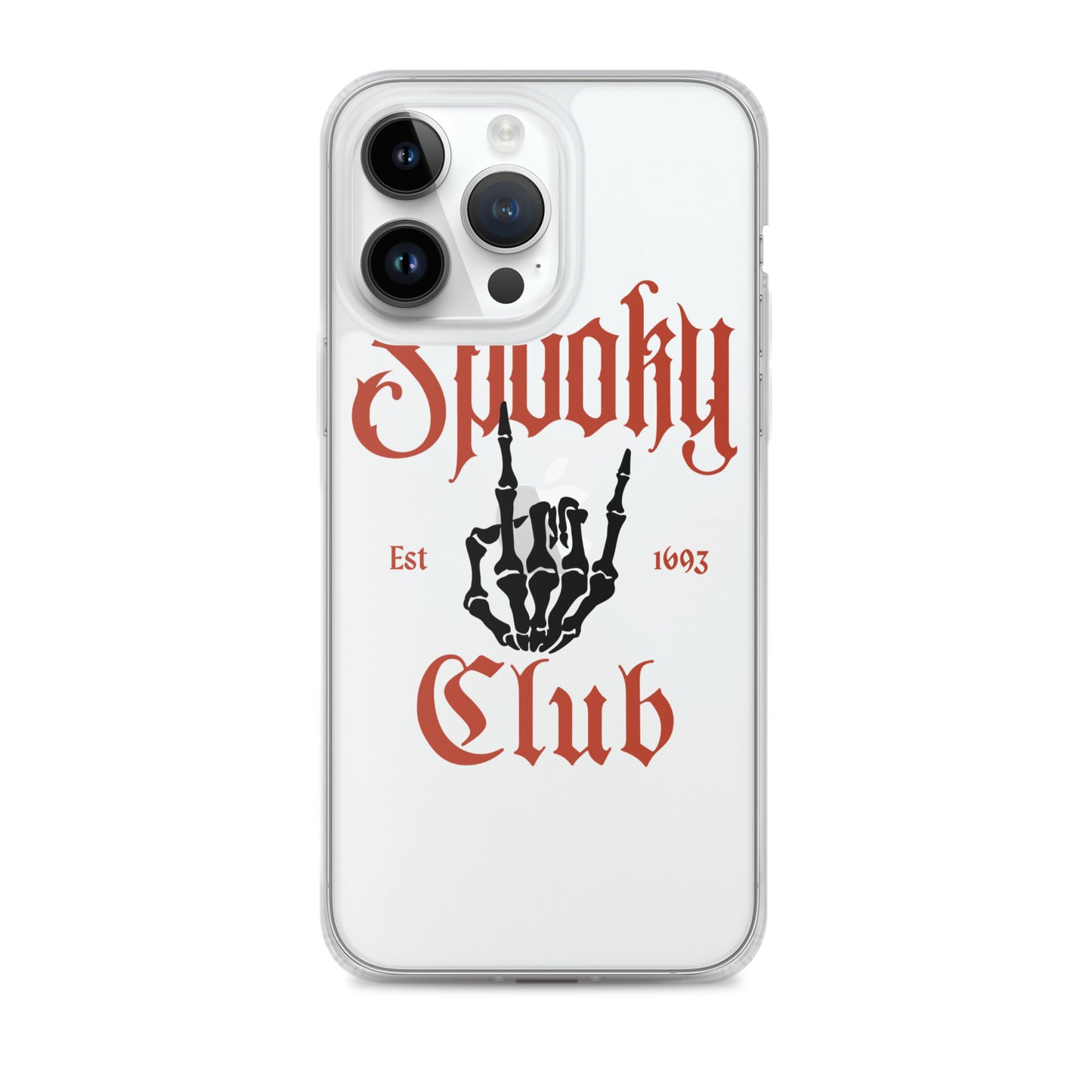 Spooky Club Clear iPhone Case