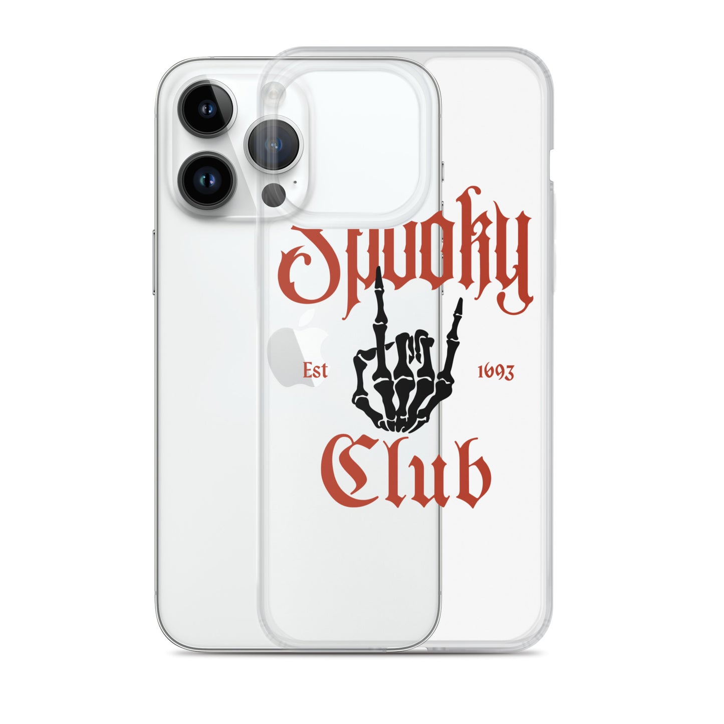 Spooky Club Clear iPhone Case