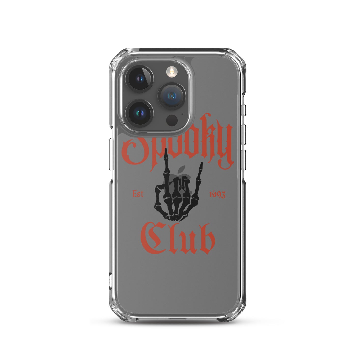 Spooky Club Clear iPhone Case